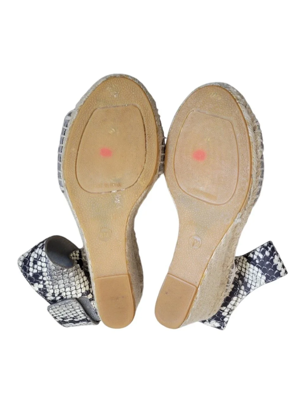 Vince‎ Sophie Python-Print Leather Espadrille Wedge